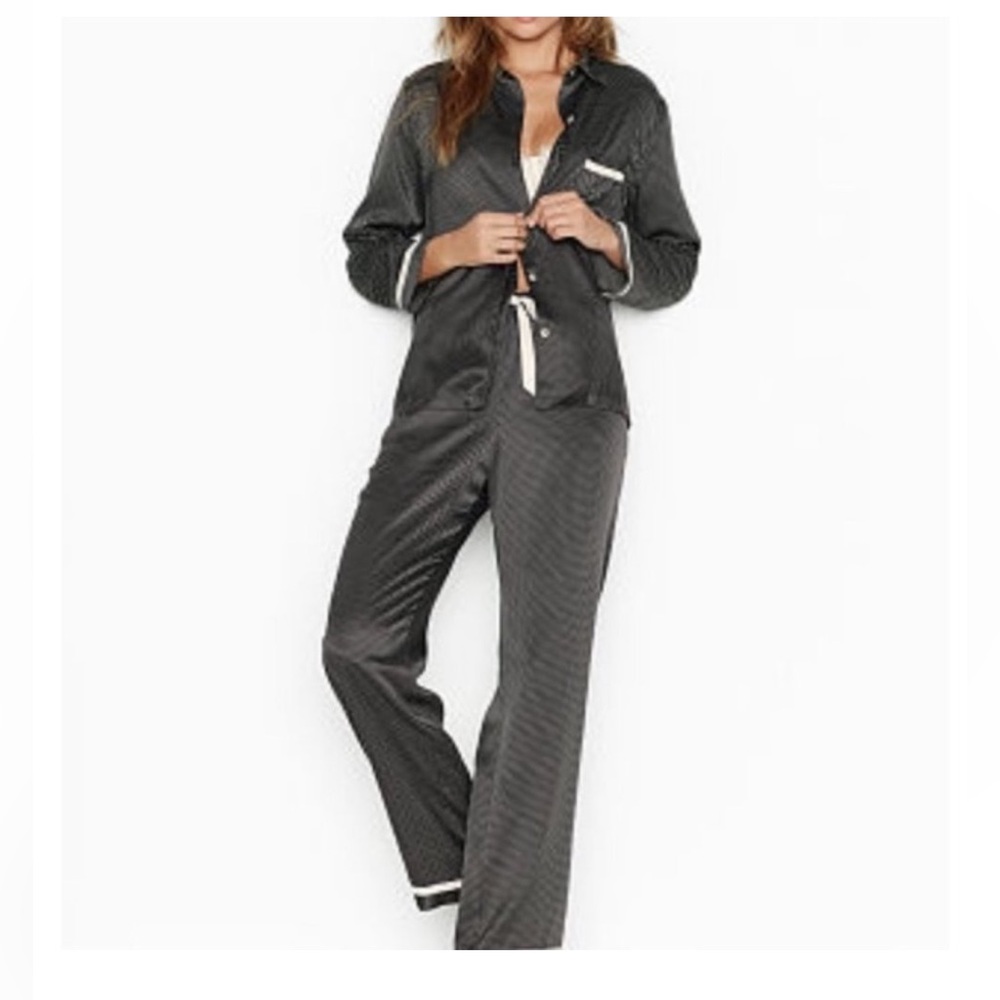 Victoria’s Secret Polka Dot Satin Pajama Set